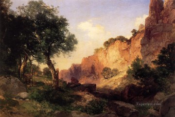 グランドキャニオンのハンス・トレイルの風景 トーマス・モラン山脈 Oil Paintings